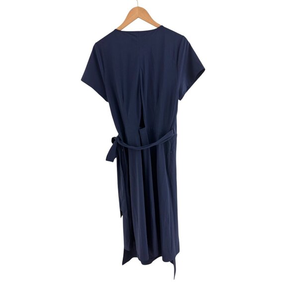 Kosan Dress Womens Navy Blue Wrap Dress Size XL Travel Packable Versatile - Picture 4 of 11